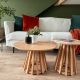 Catalina Wood Grain Effect Coffee Table Twin Set